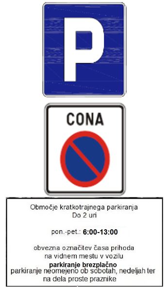 znak modra cona
